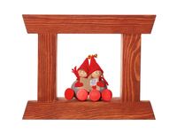 Joulu-ikkuna III., pieni, ruskea